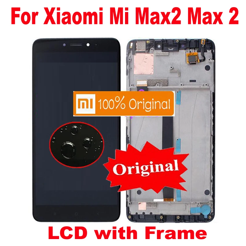 ЖК-экран IPS 6 44 &quotс сенсорным дигитайзером в сборе датчик с рамкой для Xiaomi Mi Max max1