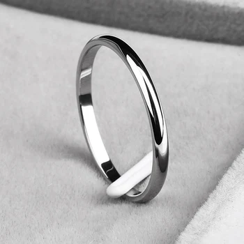 

Hot Sale Thin Titanium Steel Three Color Couple Ring Simple Fashion Rose sweet Finger Ring For Women 4 Color