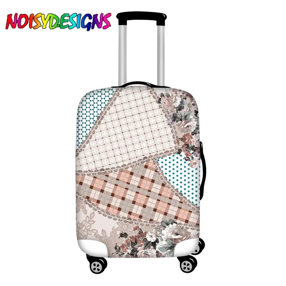 NOISYDESIGNS цветочный чемодан для рисования, защитный чехол для 18-28 дюймов, аксессуары для багажа на колесиках, чехол, пылезащитный чехол - Цвет: LMYD5378