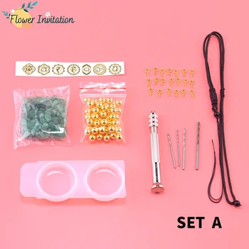 

Flower Invitation Manual DIY Silicone Mold for Resin Energy Talon Pendant Mould Package Set