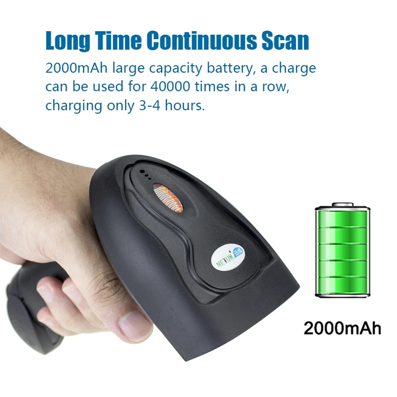 Handheld do Pagamento Móvel do Varredor do Código de Barras sem Fio Suporte do Leitor do Código de Barras Bluetooth Pdf417 1d - 2d qr 8 barras sem fio suporte do leitor do código de barras