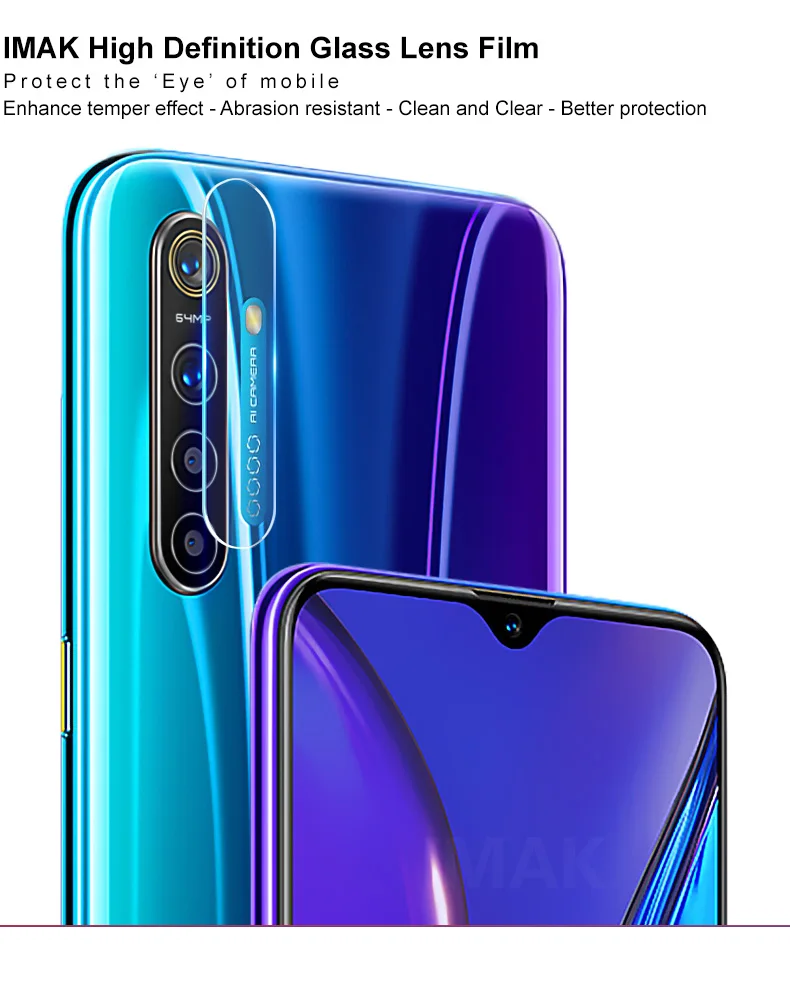 2 шт для OPPO Realme XT стеклянная Защитная пленка для объектива камеры для Realme XT закаленное стекло для Realme XT защитное стекло