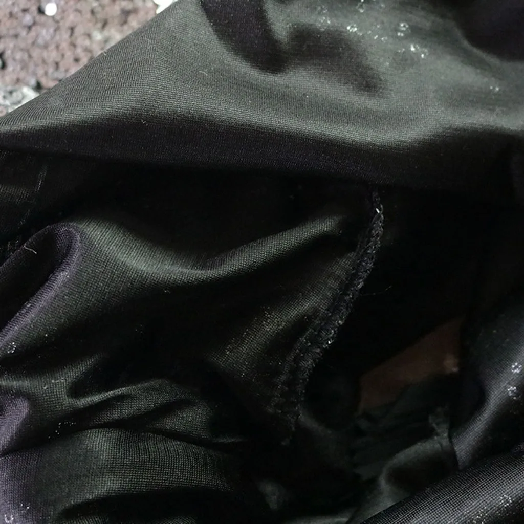 nuevos trajes женское повседневное мини-платье с О-образным вырезом, однотонное, пышное, с длинным рукавом, с неровными блестками espalda cruzada para mujer