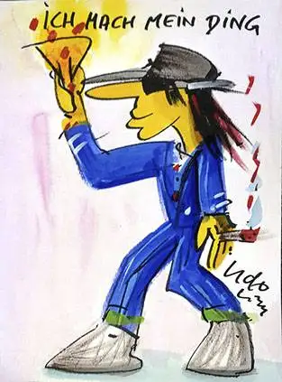 Заказ на заказ воспроизведение масляной живописи ручная работа холсте Udo Lindenberg I |