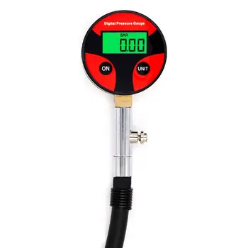 

Car repair Digital Tire Inflator Pressure Gauge 200PSI LCD Display Air Compressor Pump Coupler For Car Motorcycle