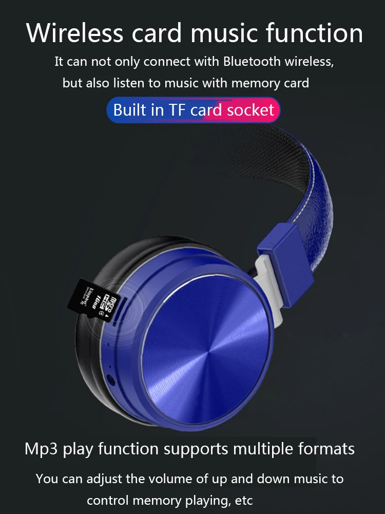 B006 Беспроводная гарнитура Bluetooth 5,0 Ушная bluetooth-гарнитура, Шокирующая тяжелый бас HD стерео гарнитура с шумоподавлением