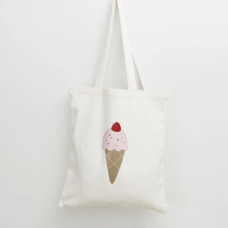 Микро для японского корейского колледжа стиль, художественный стиль, милый конус, кактус, напечатанный Harajuku, Холщовая Сумка, уличная защелка, должна