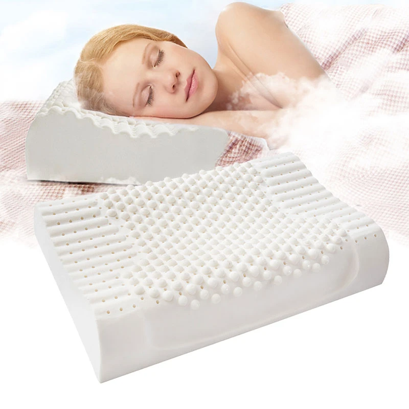 Orthopedic Latex Pillows Pure Natural Thailand Remedial Neck Sleep