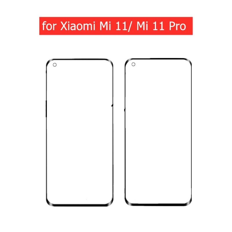 Сенсорное стекло для Xiaomi Mi 11/ 11 Pro сенсорная панель переднее внешнее запасные