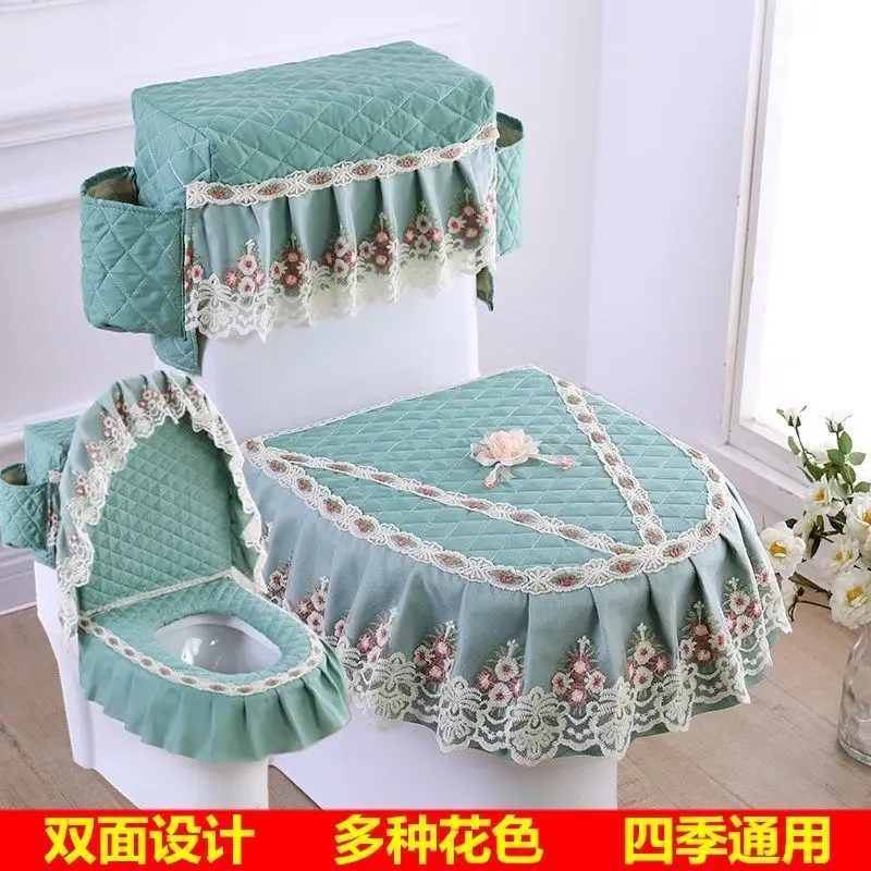 Toilet Cushion 3 Piece Set Winter Toilet Cover U-type Zipper Seat Mat Pad Accessories WC Mat Hotel Supplies Toilettes toilet seat cushion