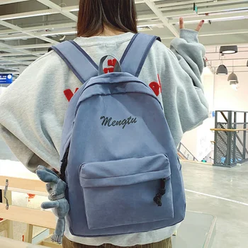 

2020 new simple and stylish portable large capacity Schoolbag schoolgirl backpack high school backpack large capacity backpack