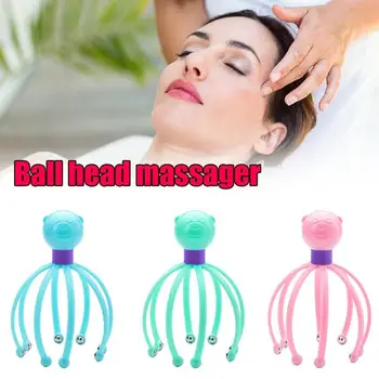 

Portable Head Massager Neck Massage Octopus Scalp Stress Relax Spa Healing Tool