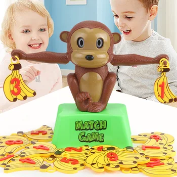 

Monkey Digital Balance Toy Early Learning Number Balance Toy Children Enlightenment Digital Addition Subtraction Math Scales Toy