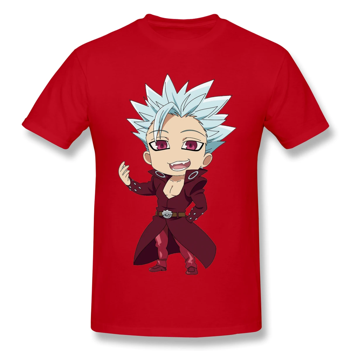 Футболки мужские Семь смертных грехов Бан гриннинг. (Chibi) забавная хлопковая