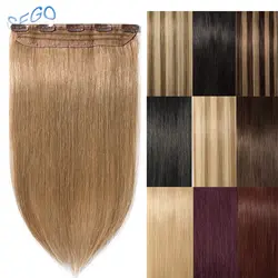 SEGO 8 "-24" 40 г-60 г Прямой зажим для наращивания человеческих волос Чистые и светло окрашенные волосы клип 3/4 полная голова человеческие волосы