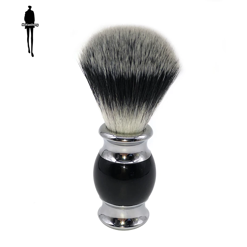 

Beard brush soft and comfortable beard brush head resin handle foams quickly without hurting the skin