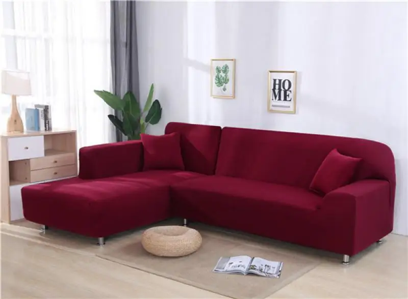 Эластичный чехол для дивана в форме L, секционный угловой шезлонг, диван стрейч, чехол для дивана, чехлы для гостиной