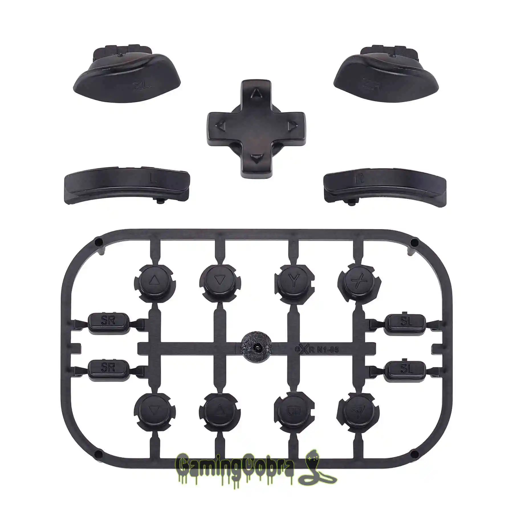 Black Пользовательские Замена D-pad ABXY ключи SR SL L R ZR ZL триггер полный набор кнопок ж/инструменты для nintendo Switch Joy-Con - Цвет: Black