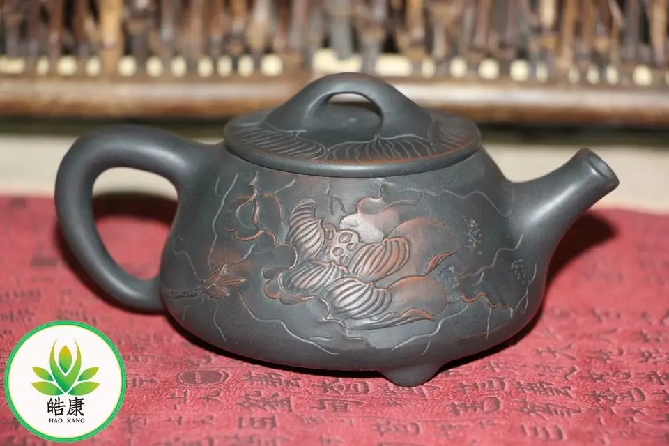 Jian shui ceramic tea pot for puer and black tea Каменная тыква из Цзяньшуй 150ml