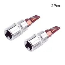 FD4 FD5.5 FD7 1/" Щелевая головка розетки 2 шт 38 мм Длина хром-ванадиевая сталь Привод гнездо адаптера