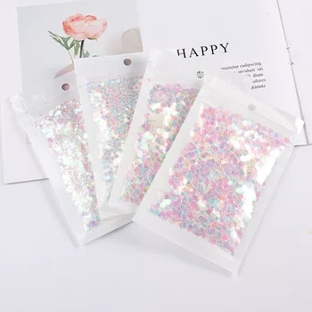 

10g Colorful Transparent Loose Sequins For Crafts Drops Glue Fill Glitter Star Flower Sequin Nails Art Decorations Diy Material