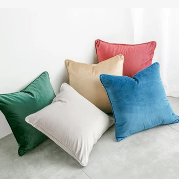 

Home Decor Pillow Case 25 Colors Available Velvet Cushion Cover 30x50/45x45/50x50/60x60cm Throw Pillow Cover Decorative Pillows