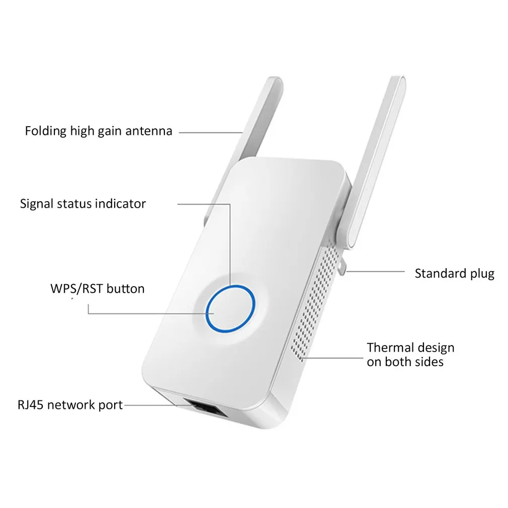 1200 Мбит/с WiFi повторитель двухдиапазонный WiFi усилитель сигнала беспроводной маршрутизатор длинный WiFi расширитель диапазона маршрутизатор CF-WR752AC-V2