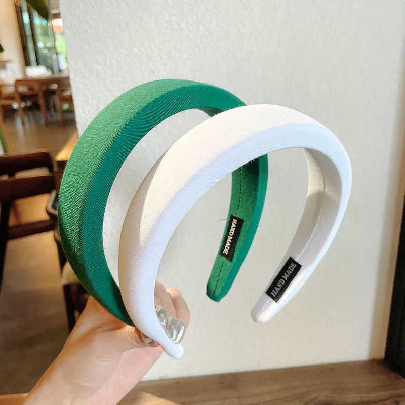 

Женская губчатая повязка на голову, однотонная повязка на голову с капюшоном, аксессуар для волос, 2021