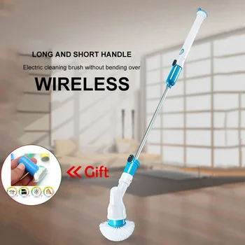 

Long Handle Electric Cleaning Brush with Multiple Models of Cleaning Brushes Handheld Electric Household Cleaning Tools