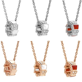 

Never Fading Alloy Snake Charm Original Necklace, Classic Micro Label, Gift for Girlfriend Holiday Jewelry