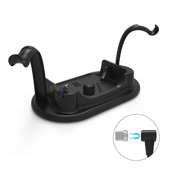 

With Magnet Headset Display VR Charging Dock Station Quick Type C Touch Controller Stand ABS Non Slip For Oculus Quest
