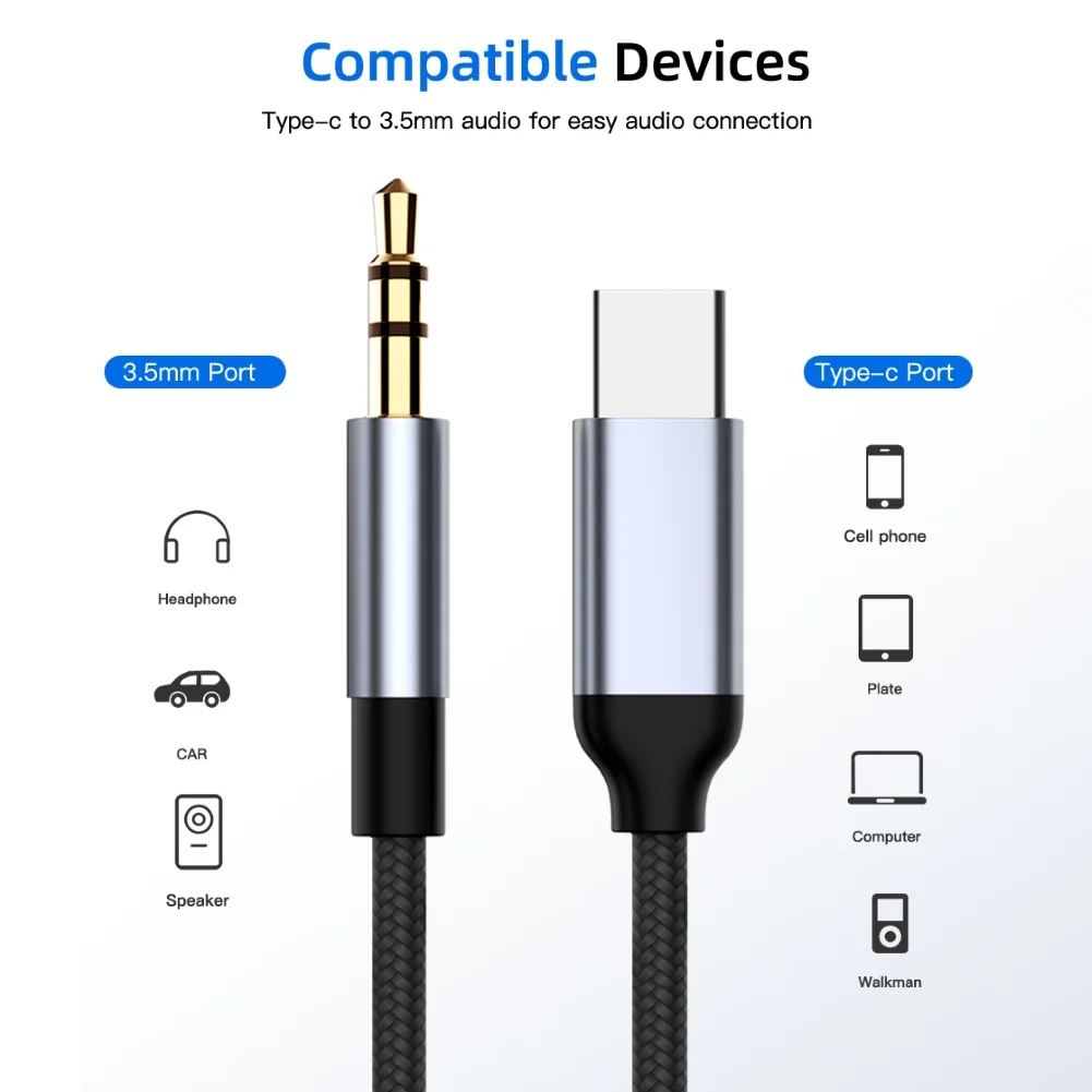 USB C к 3 5 мм AUX Наушники Тип разъем адаптер для Huawei Mate 20 Pro P30 Oneplus 7 pro Xiaomi Mi 6 8 9 SE аудио
