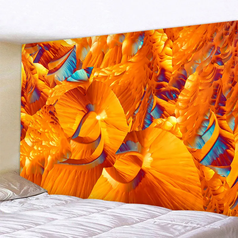 Psychedelic искусство Мандала Печатный полиэстер гобелен настенный для украшения