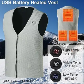 

Electric Vest Heated Winter Physiotherapy 2018 Heated Pad Clothing Hot Body Warmer Jacket Heated USB Thermal Warm