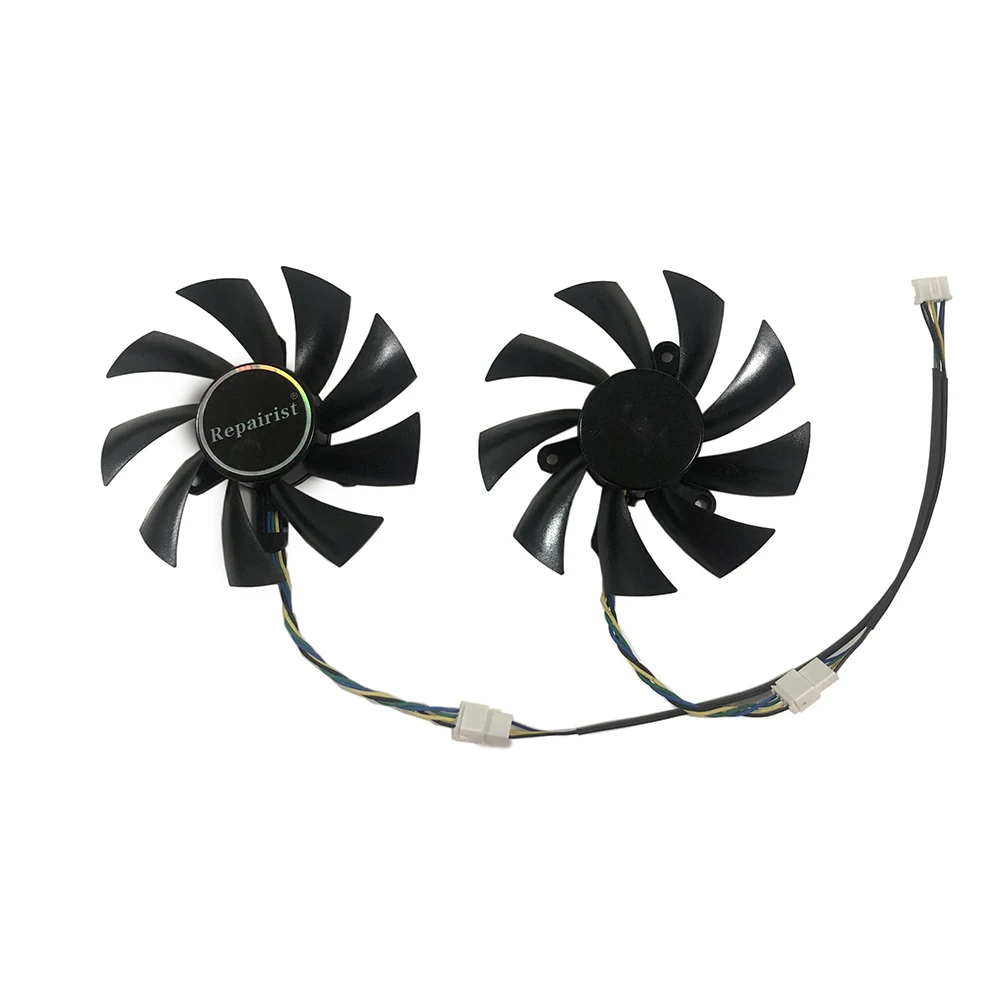 2 Pcs/Set PLA09215B12H RX580 RX590 GPU Cooler For Radeon PowerColor AXRX 590/580 8GBD5 Video Card As Replacement | Компьютеры и офис