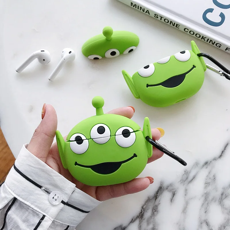 

For AirPods Case cartoon funny 3D Pattern Protective Silicon case cute Wireless Earphone Case For Airpods 2 headphone cover capa