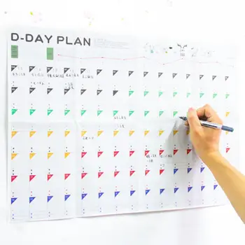 

New 100 Day Countdown Calendar Learning Schedule Periodic Table Learning For Kids Supplies Study Planning Gift Planner R8U8