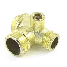 Мужской резьба 90 градусов латунный воздушный компрессор обратный клапан