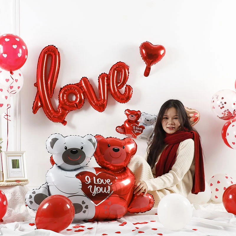 Ballons A Helium En Feuille D Amour Espagnol Te Amoo 1 Piece Decoration Pour La Saint Valentin Anniversaire De Mariage Cadeaux Pour Fete Des Meres Aliexpress