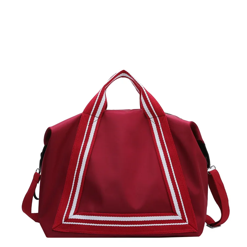 red-small Мужская сумка для фитнеса, водонепроницаемая складная дорожная сумка на короткое расстояние, женская модная вместительная сумка-мессенджер, нейлоновая сумка для йоги - Цвет: red-small
