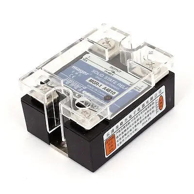 

DC 3-32V to AC 24-480V 10A 4 Screws Terminal Single Phase Solid State Relay