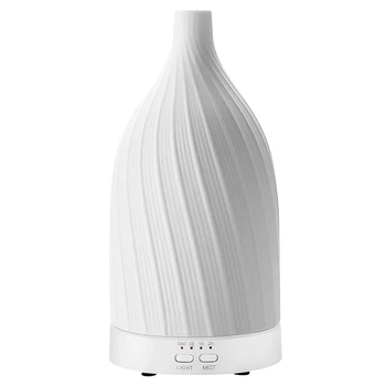 

Stone Essential Oil Diffuser, Ceramic Hand-Crafted Ultrasonic Aromatherapy Humidifier, LED Night Lights Auto Shut-Off for Home O