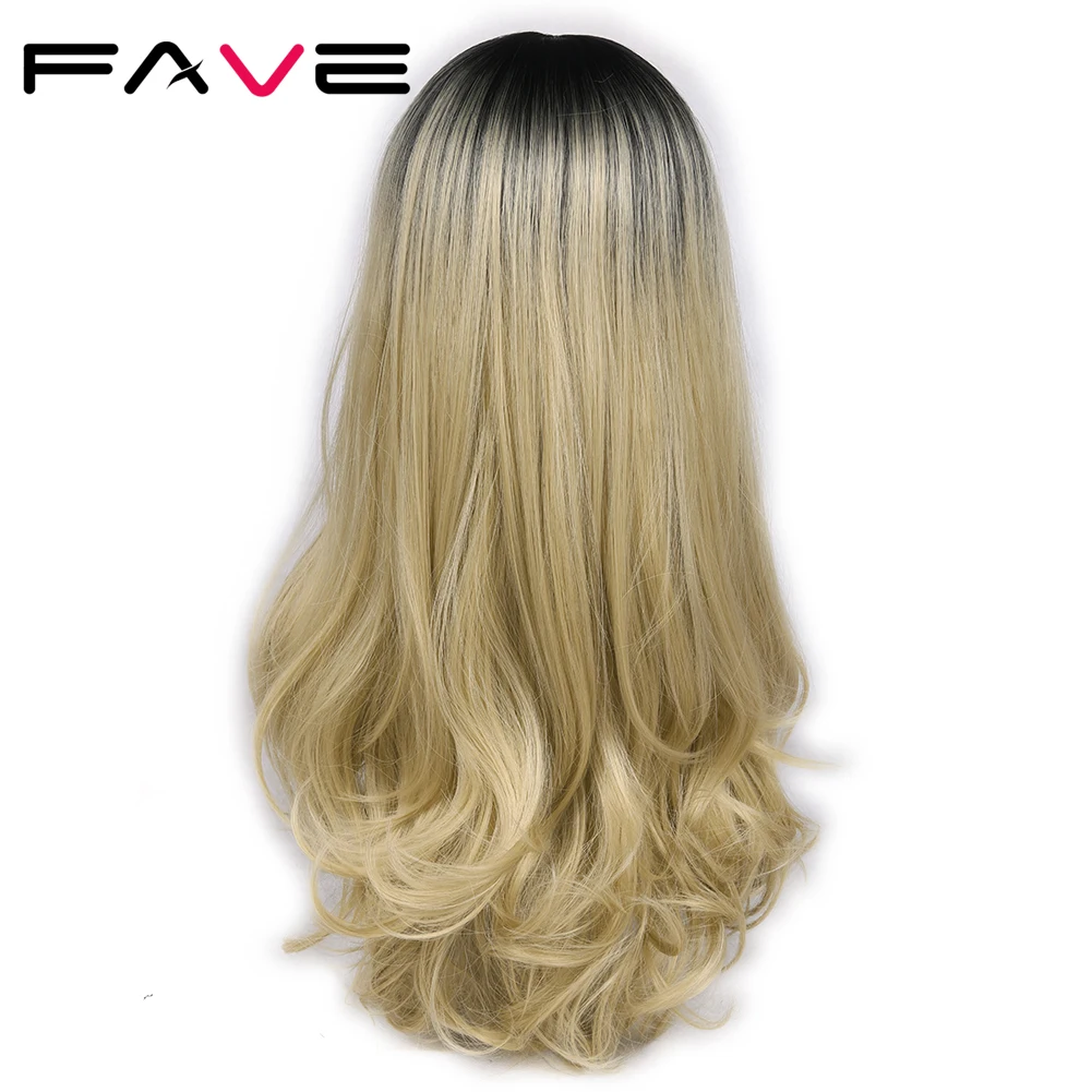 Парик FAVE Lace Front светло коричневый блонд Омбре цвета 1 8*10 5 длинные волнистые