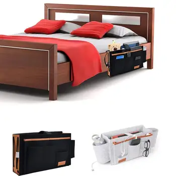 

Bedside Storage Organizer Hanging Caddy Bed Holder Bed Bed Pockets Organizer Holder Pockets Pockets Pocket Felt Book Sofa B8P7