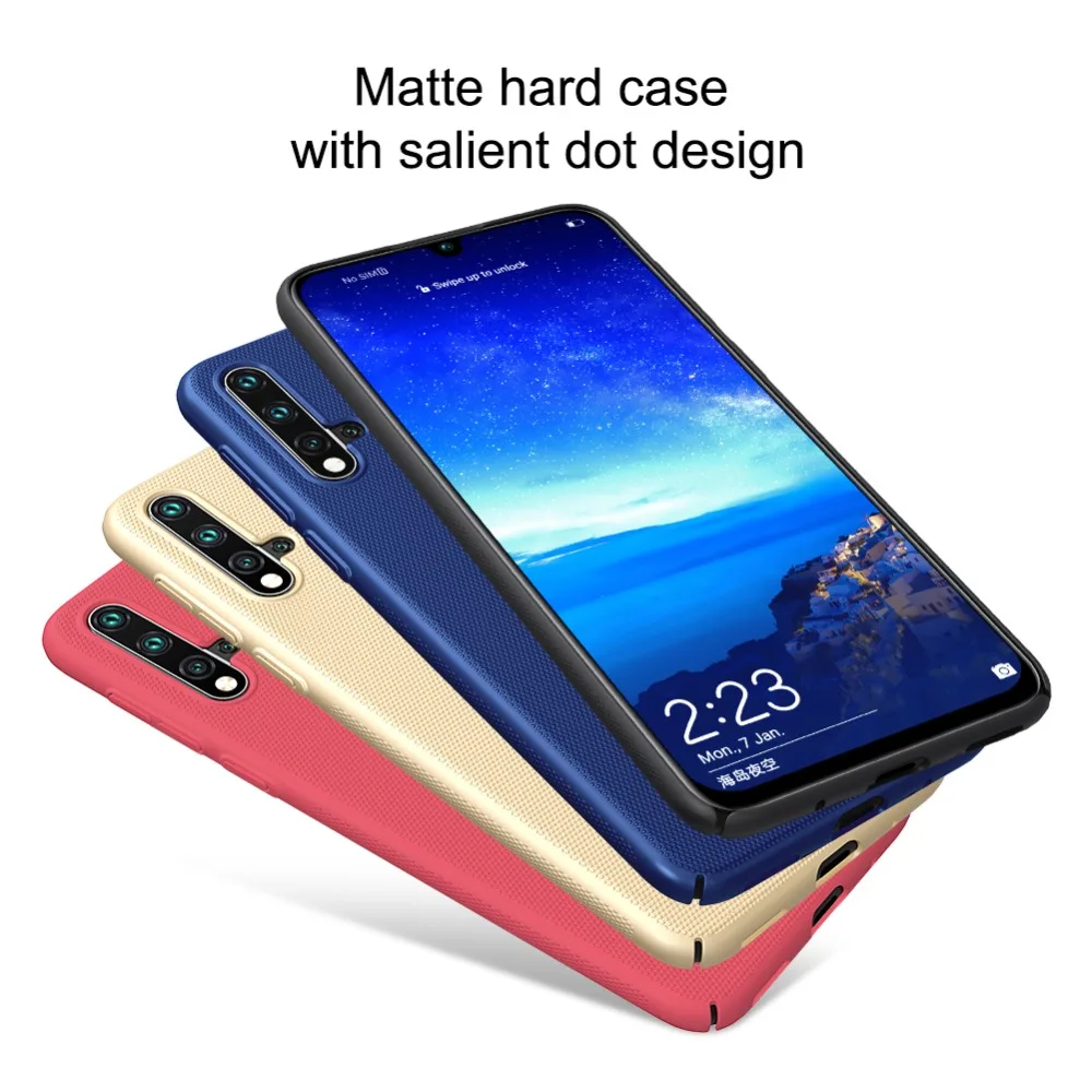 NILLKIN Shiled чехол для huawei Nova 5 5i чехол матовый Противоскользящий Жесткий Бампер Nova 5 PRO Чехол