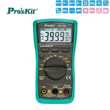Proskit Autorange Digital Backlight LCD Display Protective Multimeter Resistor capacitor Temperature Frequency Tester meter zeast vc97 digital multimeter 3 3 4 capacitor frequency tester meter professional electric leads instruments lcd probe