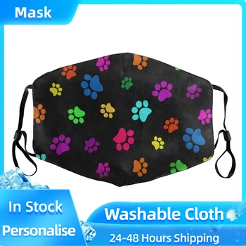 

mascarillas Dustproof Mouth Mask Heart Print Cotton Face Mouth Mask Cartoon Face Reusable Fabric Anti Pollution Mask Party Mask