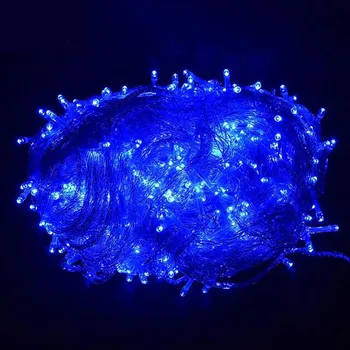 

10M LED Wire Lamp Birthday Festival Party Atmosphere to Create European Style Blue Light Plug Adjustable Hot Selling