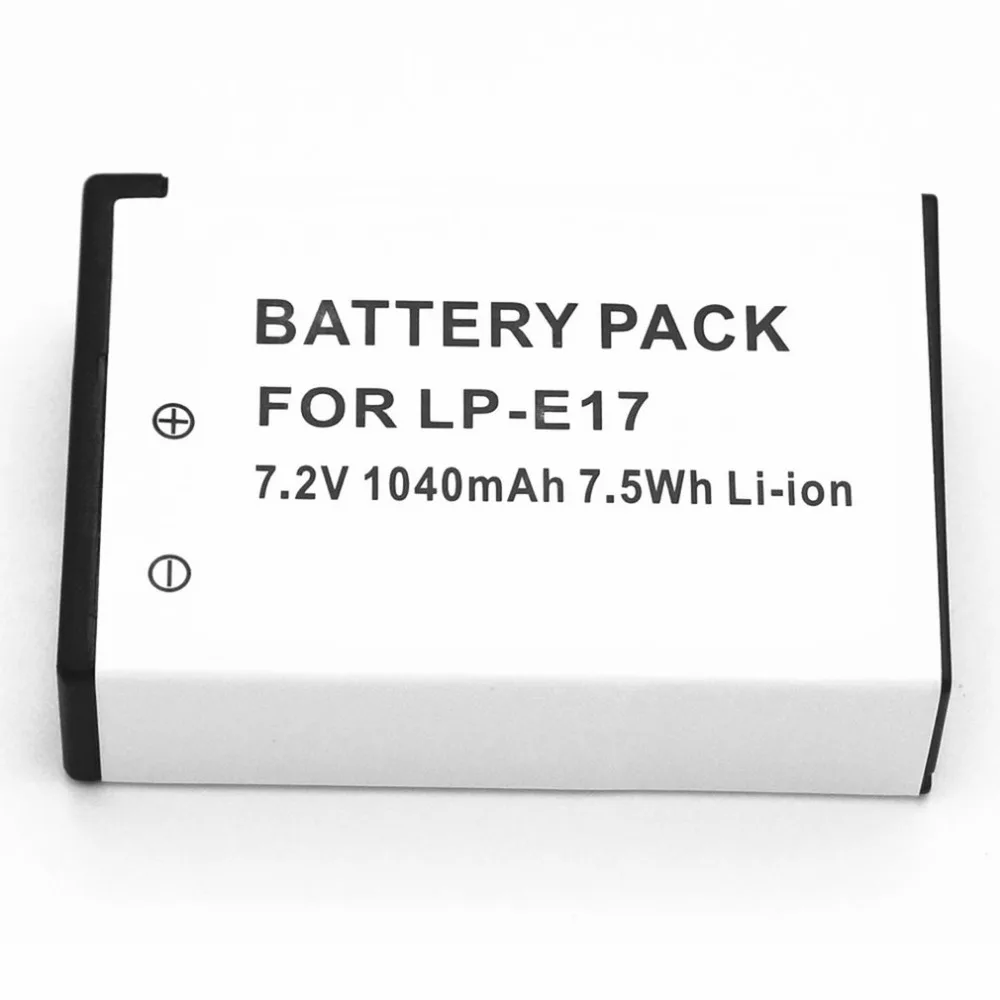 

LP-E17 LPE17 Digital Battery Pack for Canon Cameras EOS Rebel T6i 750D T6s 760D M3 M5 M6 T6s 8000D Kiss X8i 77D 200D