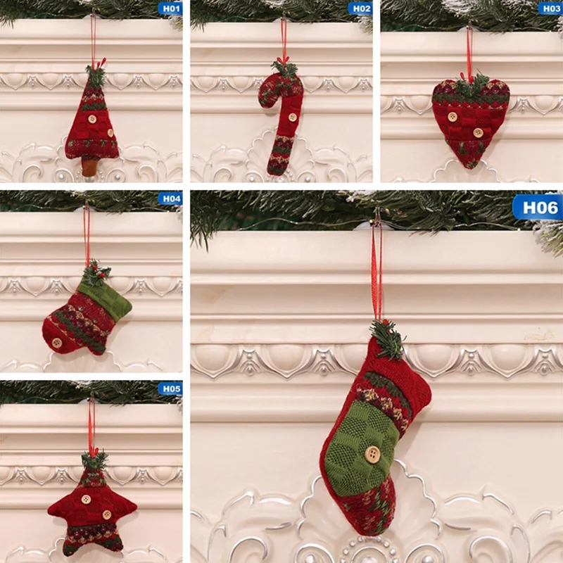 Рождественские украшения, Рождественская перчатка, костыль, Рождественская елка, игрушка, кукла, висячая дверь, тарелка, украшения, вечерние, рождественские украшения